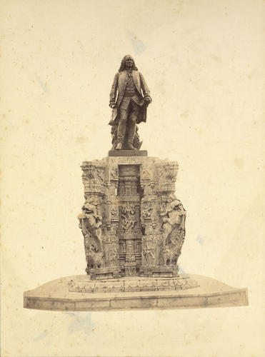 Pondicherry. Statue of Joseph Francois Dupliex (1697-1763) : Prince of Wales Tour of India 1875-6 Pondicherry. Statue of Joseph Francois Dupliex (1697-1763) : Prince of Wales Tour of India 1875-6