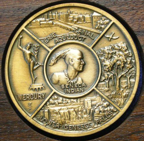 U. S. A. Medal commemorating the sesquicentenary of Monroe County, N. Y. , 1821-1971 U. S. A. Medal commemorating the sesquicentenary of Monroe County, N. Y. , 1821-1971