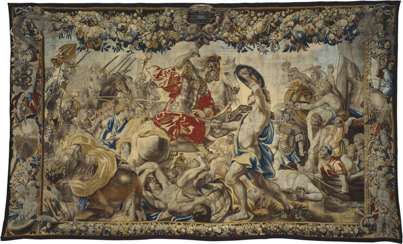 Alexander the Great is wounded in the thigh