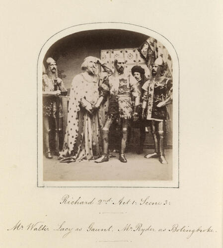 Richard 2nd, Act 1, Scene 3; Mr Walter Lacy as Gaunt. Mr Ryder as Bolingbroke