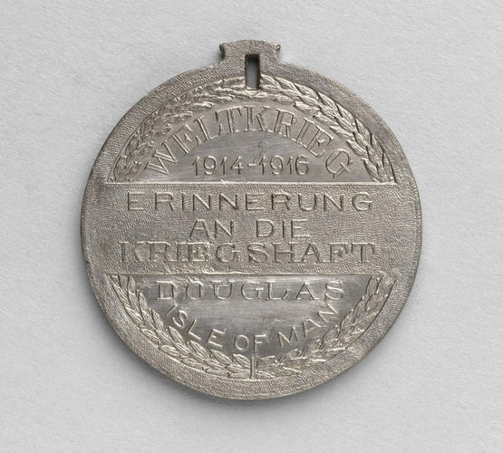 ISLE OF MAN Medal produced at the German Prisoner of War Camp, Douglas
