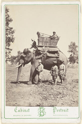 Edward VII, when Prince of Wales, with an elephant in India