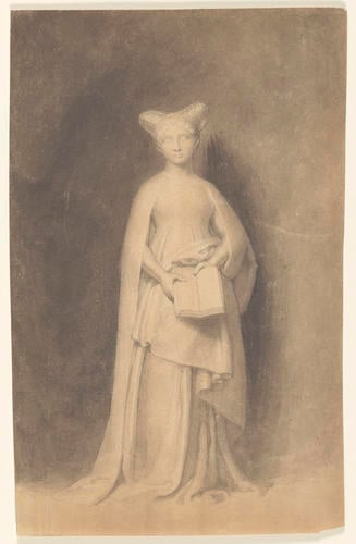 Female figure in medieval dress Female figure in medieval dress
