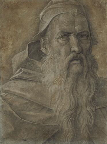 The head of an old man
