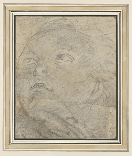 The head of a putto The head of a putto