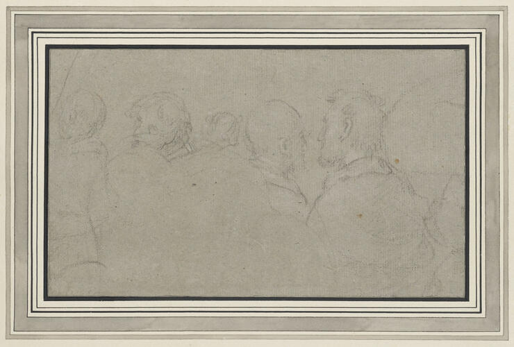 Five male heads