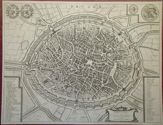 Map of Bruges