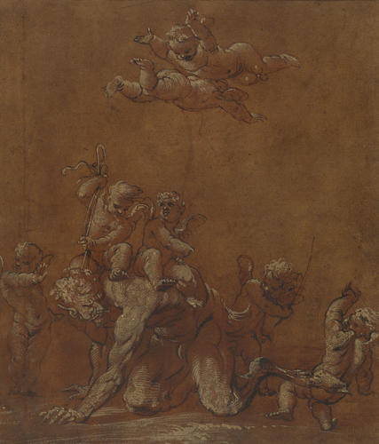 Pan ridden & driven by Cupids