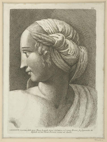 Master: Set of twenty-four heads from the 'Parnassus'
Item: Head of a muse [from the 'Parnassus']