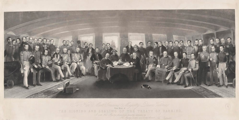 Master: Signing of the Treaty of Nanking. 29 Aug 1842.
Item: The signing and sealing of the Treaty of Nanking, 29 August 1842