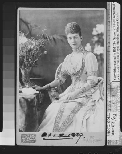 Portrait photograph of the Princess of Wales (1844-1925), later Queen Alexandra