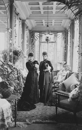 Queen Alexandra and Dowager Empress Marie Feodorovna of Russia at Hvidore, Denmark