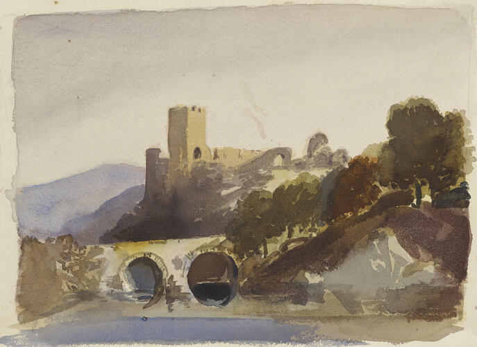 Castle by a river