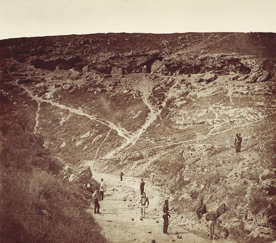 The Victoria Ravine [title of duplicate, 2500725]. [Crimean War photographs by Robertson]