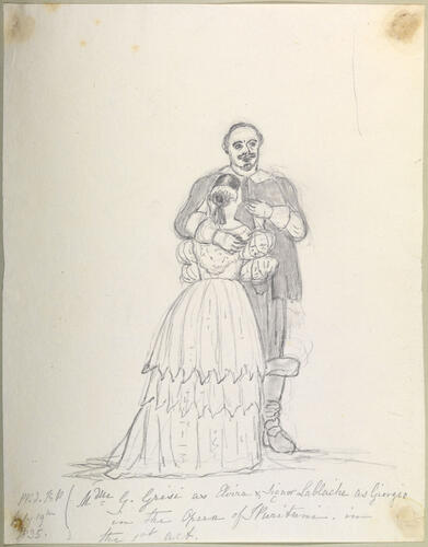 Master: H. R. H. THE PRINCESS VICTORIA SOUVENIRS DE L'OPERA VOL I.
Item: Mademoiselle Grisi and Signor Lablache in I Puritani