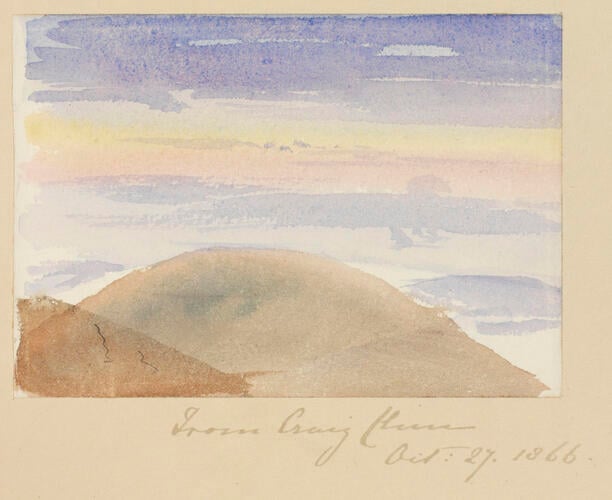 Master: SKETCHES FROM NATURE V. R. 1865 TO 1867
Item: From Craig Clunie