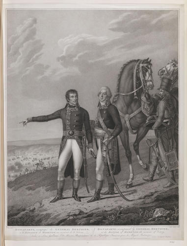 BONAPARTE, accompanied by GENERAL BERTHIER at the BATTLE of MARENGO, the moment of Victory BONAPARTE, accompanied by GENERAL BERTHIER at the BATTLE of MARENGO, the moment of Victory