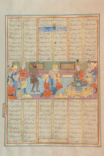 Master: Shahnamah شاهنامه‎ (The Book of Kings)
Item: Mihr Hurmuzd offers to murder Khusraw
