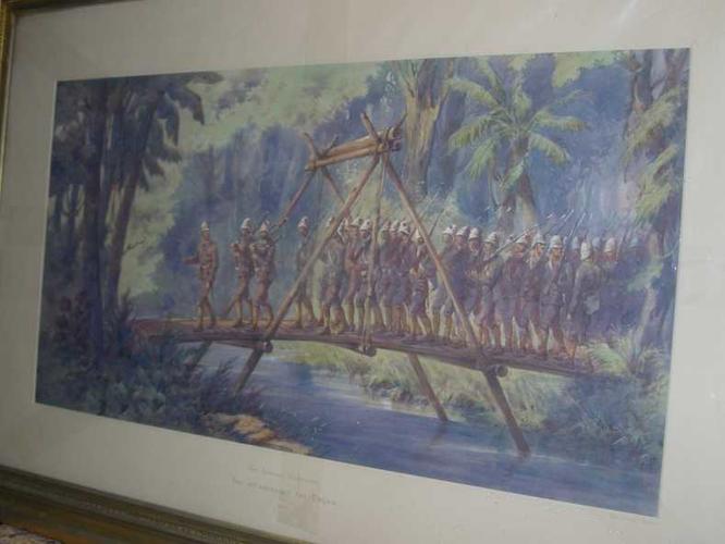 Ashanti Campaign: the 42nd Highlanders crossing the River Ordah, 4 February 1874