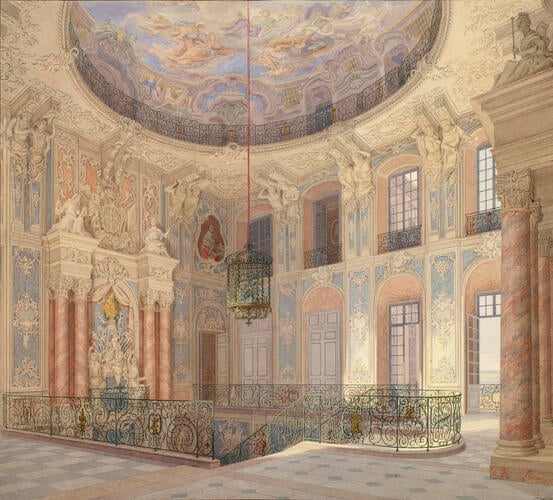 Views of Schloss Brühl: the head of the Grand Staircase Views of Schloss Brühl: the head of the Grand Staircase