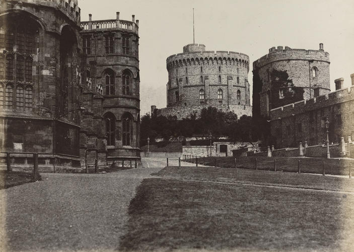 View of the Round Tower and King Henry III Tower, Windsor Castle