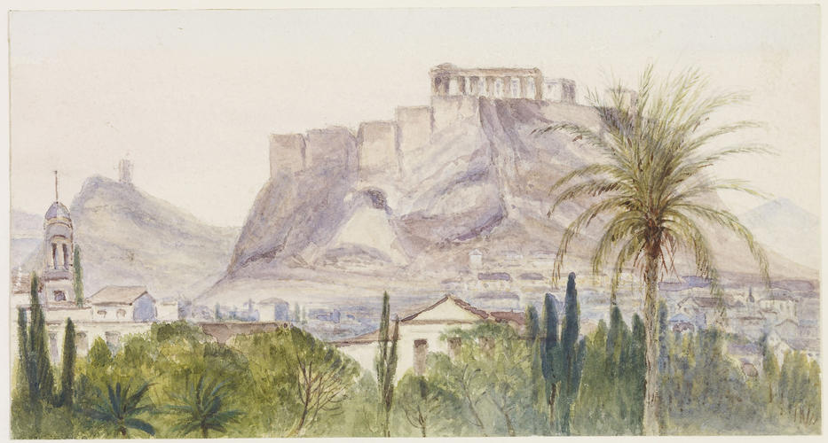 View from my window at Athens drawn at 7 o'clock in the morning View from my window at Athens drawn at 7 o'clock in the morning