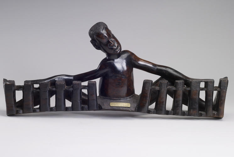 Ebony carving of a drummer