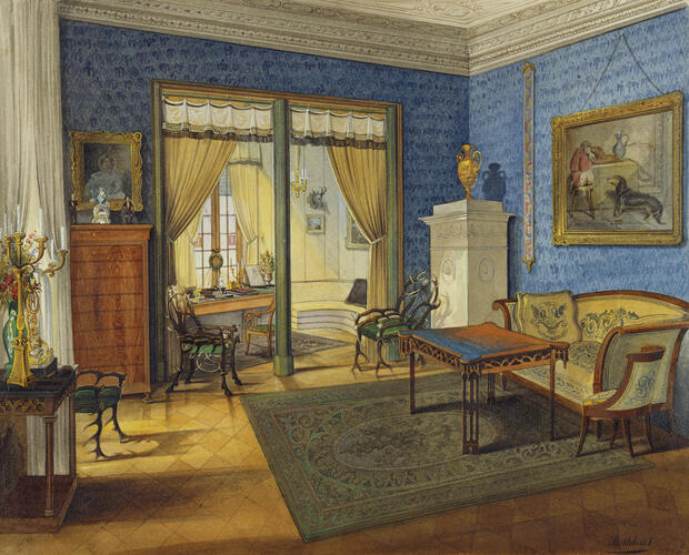 Schloss Callenberg: the Duke's sitting-room