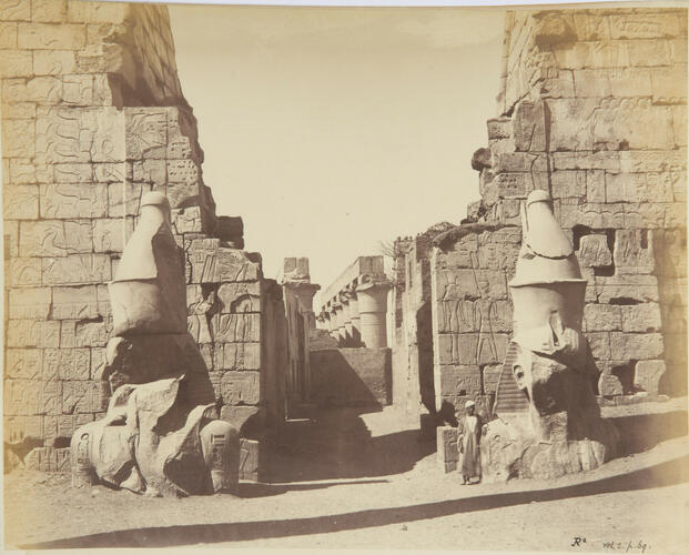 Giant busts of Rameses II, Luxor, Egypt
