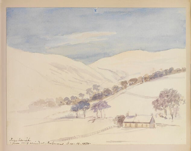 Master: SKETCHES BY QUEEN VICTORIA I
Item: Tynabaich from my window