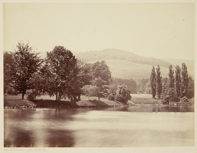 'Bei Reinhardsbrunn'; Lake at Schloss Reinhardsbrunn