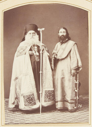Two Greek Orthodox clergymen Two Greek Orthodox clergymen