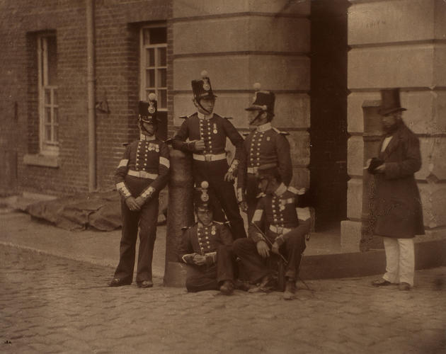 Soldiers from the Royal Marines who served in the Crimean War