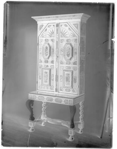 Glass plate negative of a cabinet Glass plate negative of a cabinet
