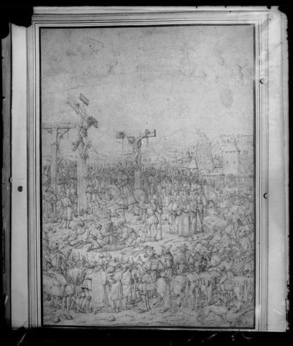 Glass plate negative of an Old Master Drawing Glass plate negative of an Old Master Drawing