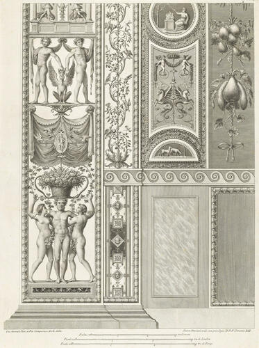 Master: The pilaster between the ninth and tenth bays of the Raphael Loggia
Item: The bottom half of the pilaster between the ninth and tenth bays of the Raphael Loggia