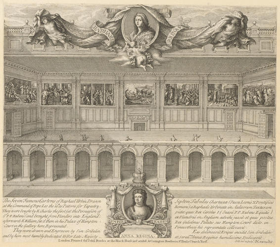 Master: Set of prints reproducing Raphael's Cartoons
Item: The Cartoon Gallery at Hampton Court