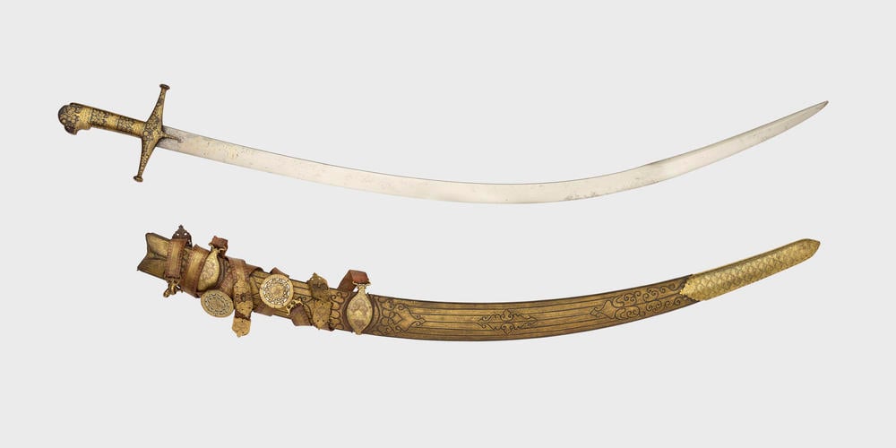 Sabre and scabbard