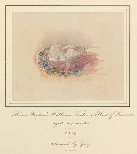 'Prince Frederic William Victor Albert of Prussia'; Prince Wilhelm, later Emperor Wilhelm II of Germany (1859-1941) 'Prince Frederic William Victor Albert of Prussia'; Prince Wilhelm, later Emperor Wilhelm II of Germany (1859-1941)