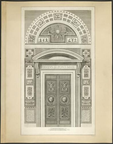 Master: Logge di Rafaele nel Vaticano
Item: The door at the south end of the loggia