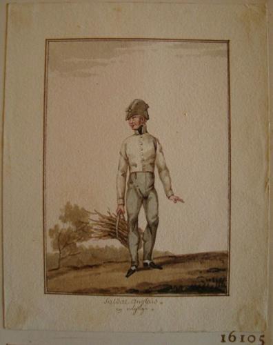British Army. Soldier in Fatigue Dress