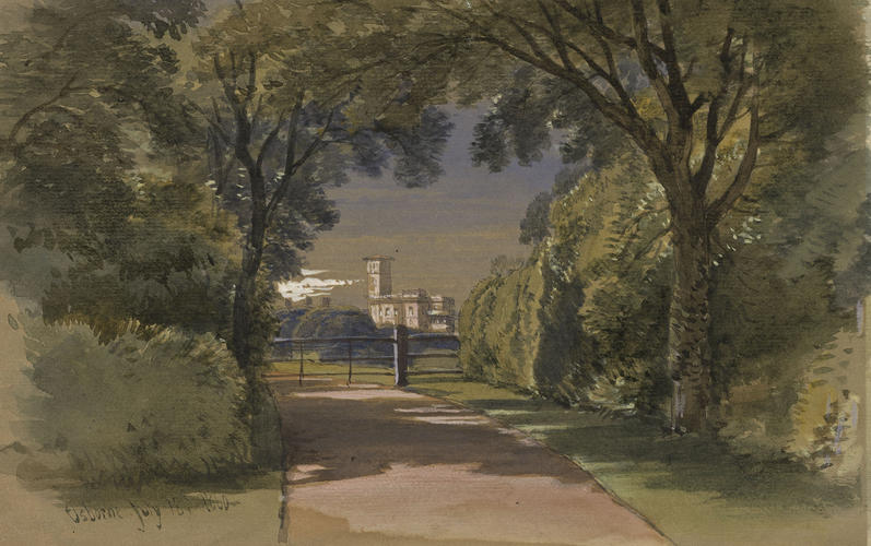 Osborne: distant view of the house