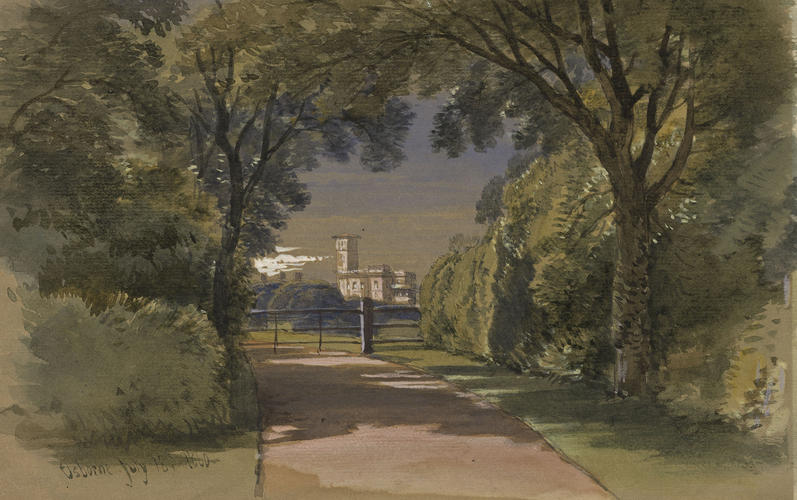 Osborne: distant view of the house Osborne: distant view of the house