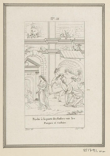 Master: Musee des Monuments Francais. Description des Vitraux Anciens et Modernes [. . . ]; ornee de gravures, et notamment de celles de la Fable de Cupidon and Psyche, d'apres les dessins de Raphael.