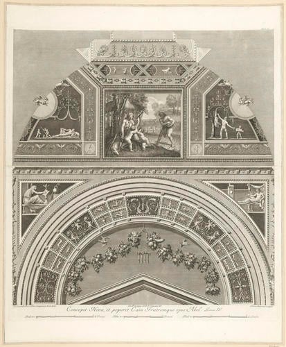 Master: Logge di Rafaele nel Vaticano
Item: An elevation of a quarter of the vault of the second bay of the Raphael Loggia