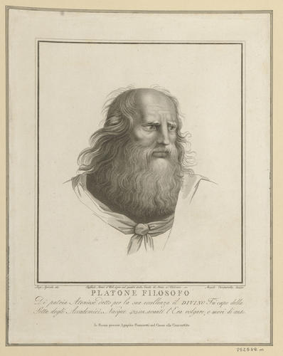 Master: Set of fifteen prints reproducing heads from 'The School of Athens'
Item: Head of Plato [from 'The School of Athens']