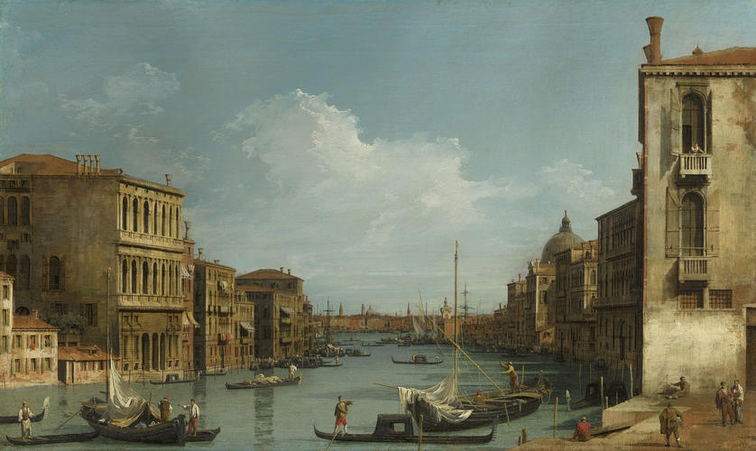 The Grand Canal looking East from Campo San Vio towards the Bacino
