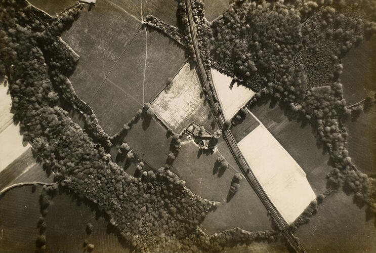 Aerial view of railway between Godalming and Shottermill