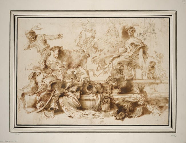 Circe with the Companions of Odysseus Transformed into Animals