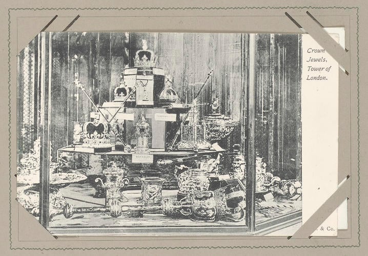 Postcard of the Crown Jewels